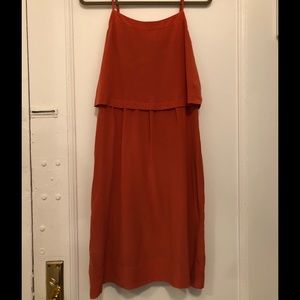 Madewell burnt orange dress